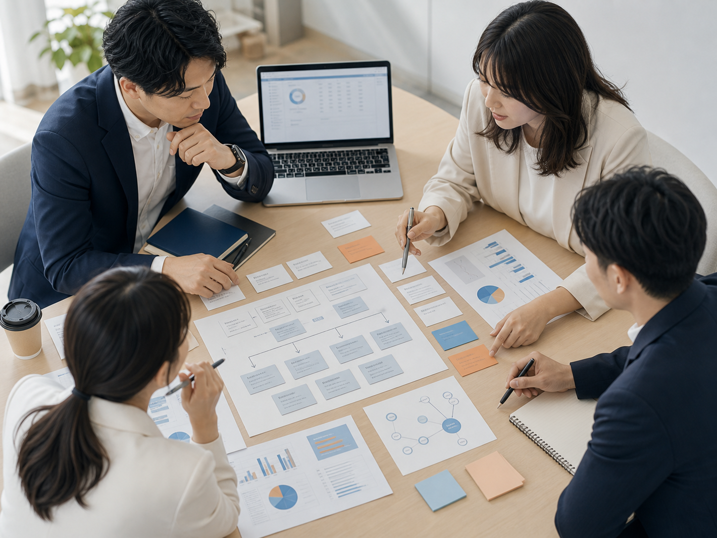 採用構造を整理するプランニングのミーティング